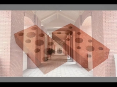 240x115x60mm，হালকা কফি চমৎকার আবহাওয়া প্রতিরোধী দেয়ালের জন্য ফাঁপা ইট